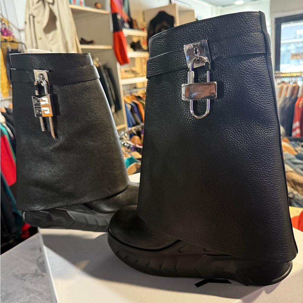 Givenchy Black Leather Boots - image 2